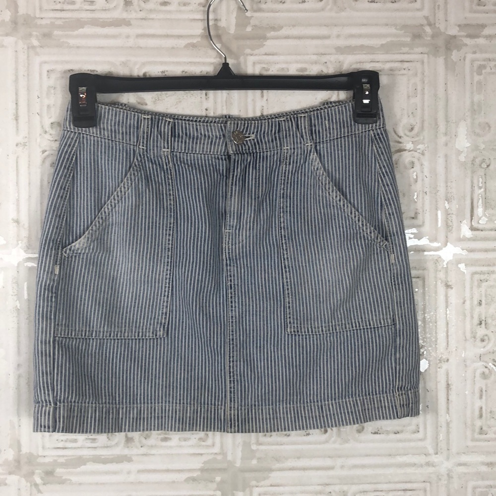 Madewell | Denim Striped Skirt‎